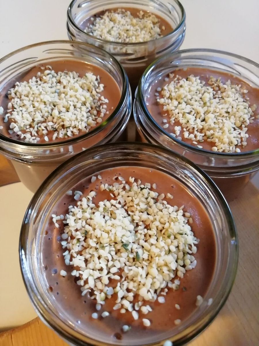 Roher Schoko Pudding